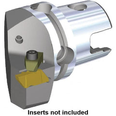 Kennametal - NG4R Insert, 47mm Head Length, Modular Grooving Cutting Unit Head - Right Hand Cut, System Size KM40, Through Coolant, Series Top Notch - Exact Tooling