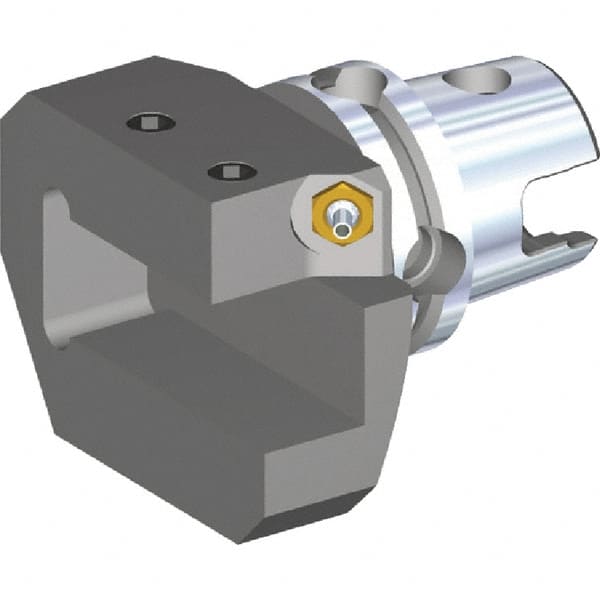Kennametal - Right Hand Cut, Size KM80TS, Modular Turning & Profiling Cutting Unit Head - 78.65mm Head Length, Through Coolant - Exact Tooling