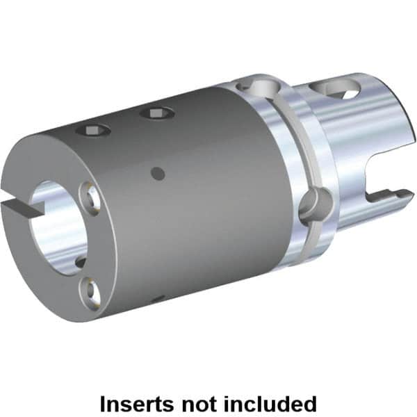 Kennametal - 16mm Bore Diam, 40mm Body Diam x 70mm Body Length, Boring Bar Holder & Adapter - 0.1969" Screw Thread Lock, 55mm Bore Depth, Internal & External Coolant - Exact Tooling