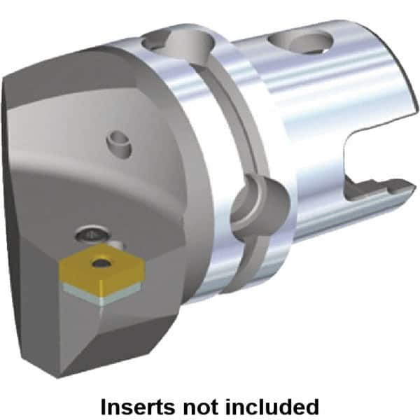 Kennametal - Left Hand Cut, Size KM50, CN.. Insert Compatiblity, Internal or External Modular Turning & Profiling Cutting Unit Head - 35mm Ctr to Cutting Edge, 50mm Head Length, Through Coolant, Series Kenlever - Exact Tooling