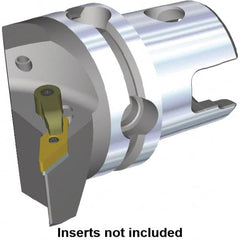 Kennametal - Left Hand Cut, Size KM50, VN.. Insert Compatiblity, Modular Turning & Profiling Cutting Unit Head - 35mm Ctr to Cutting Edge, 50mm Head Length, Through Coolant, Series M-Clamping - Exact Tooling