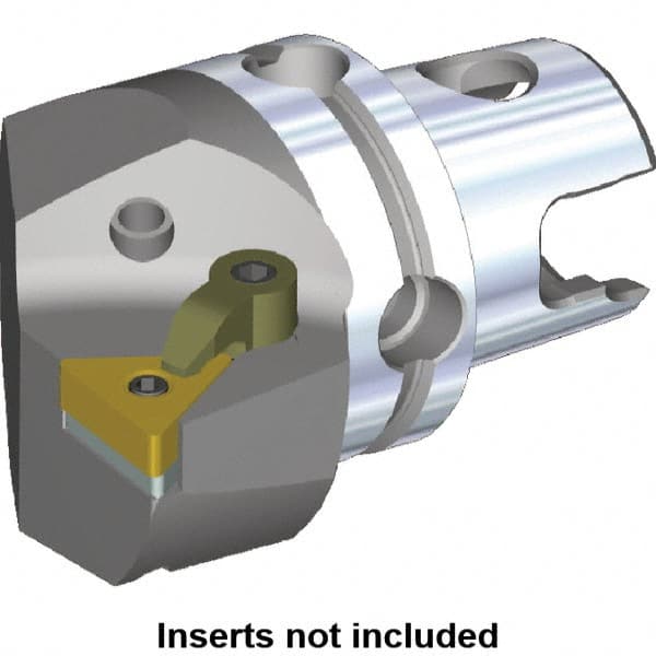 Kennametal - Left Hand Cut, Size KM40, TN.. Insert Compatiblity, Internal or External Modular Turning & Profiling Cutting Unit Head - 27mm Ctr to Cutting Edge, 40mm Head Length, Through Coolant, Series M-Clamping - Exact Tooling
