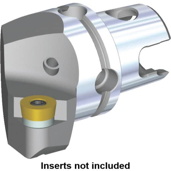 Kennametal - Right Hand Cut, Size KM40, RC.. Insert Compatiblity, Modular Turning & Profiling Cutting Unit Head - 27mm Ctr to Cutting Edge, 40mm Head Length, Through Coolant, Series S-Clamping - Exact Tooling