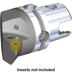 Kennametal - Right Hand Cut, Size KM40, DN.. Insert Compatiblity, Internal or External Modular Turning & Profiling Cutting Unit Head - 27mm Ctr to Cutting Edge, 40mm Head Length, Through Coolant, Series Kenlever - Exact Tooling