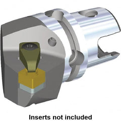 Kennametal - Right Hand Cut, Size KM50, SN.. Insert Compatiblity, Internal or External Modular Turning & Profiling Cutting Unit Head - 35mm Ctr to Cutting Edge, 50mm Head Length, Through Coolant - Exact Tooling