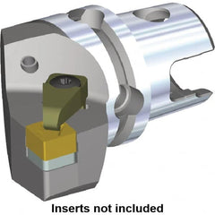 Kennametal - Left Hand Cut, Size KM50, SN.X Insert Compatiblity, Modular Turning & Profiling Cutting Unit Head - 35mm Ctr to Cutting Edge, 50mm Head Length, Through Coolant - Exact Tooling