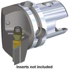 Kennametal - V.GR.. Insert, 50mm Head Length, Modular Grooving Cutting Unit Head - Right Hand Cut, System Size KM40, Through Coolant, Series Top Notch - Exact Tooling