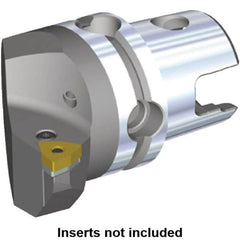 Kennametal - Right Hand Cut, Size KM40, WN.. Insert Compatiblity, Internal or External Modular Turning & Profiling Cutting Unit Head - 27mm Ctr to Cutting Edge, 40mm Head Length, Through Coolant, Series Kenlever - Exact Tooling
