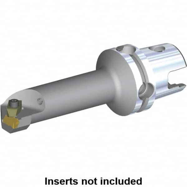 Kennametal - NG4R Insert, 140mm Head Length, Modular Grooving Cutting Unit Head - Left Hand Cut, System Size KM50, Through Coolant, Series Top Notch - Exact Tooling