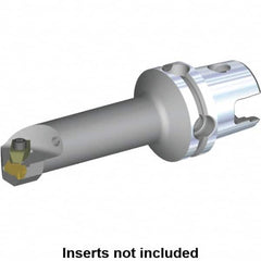 Kennametal - NG4R Insert, 140mm Head Length, Modular Grooving Cutting Unit Head - Left Hand Cut, System Size KM50, Through Coolant, Series Top Notch - Exact Tooling