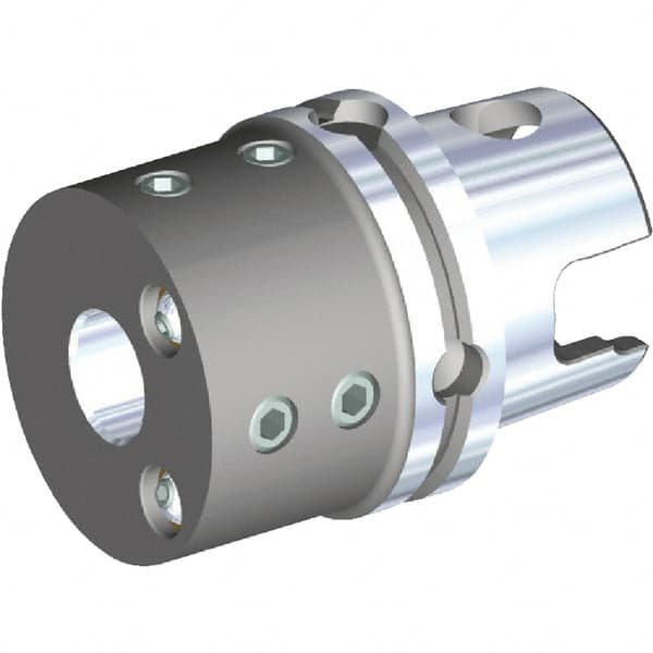 Kennametal - 1-1/2" Bore Diam, 3.15" Body Diam x 4.134" Body Length, Boring Bar Holder & Adapter - 2.95" Bore Depth, Internal & External Coolant - Exact Tooling