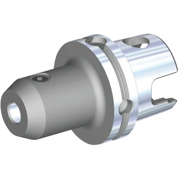 Kennametal - KM80ATC Modular Connection 25mm Hole End Mill Holder/Adapter - 65mm Nose Diam, 100mm Projection, Through-Spindle Coolant - Exact Tooling