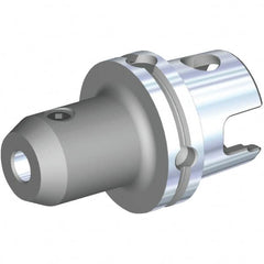 Kennametal - KM80ATC Modular Connection 25mm Hole End Mill Holder/Adapter - 65mm Nose Diam, 100mm Projection, Through-Spindle Coolant - Exact Tooling