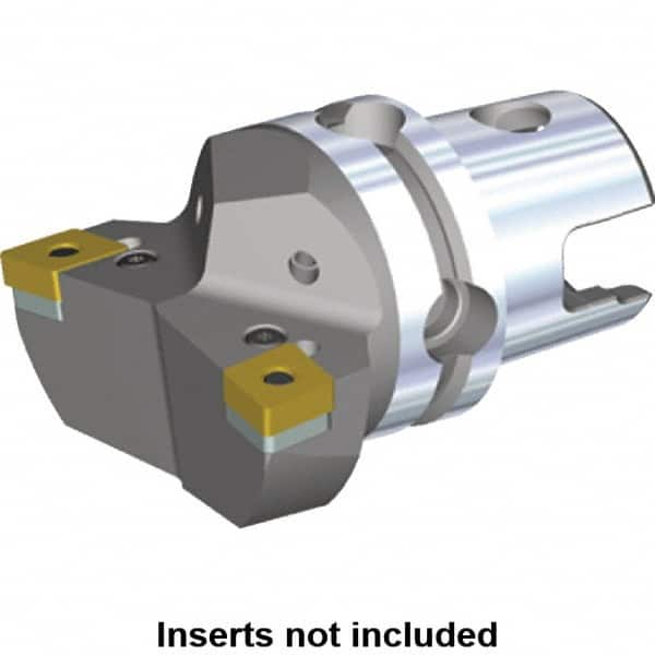 Kennametal - Right Hand Cut, Size KM40, CN.. Insert Compatiblity, Internal or External Modular Turning & Profiling Cutting Unit Head - 27mm Ctr to Cutting Edge, 40mm Head Length, Through Coolant, Series Kenlever - Exact Tooling