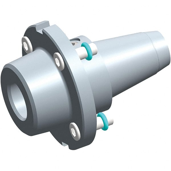 Exsys-Eppinger - PRECI-FLEX Straight Shank with Weldon Flat 1/2" Hole End Mill Holder/Adapter - 1/2" Nose Diam, 18.5mm Projection, Through Coolant - Exact Tooling