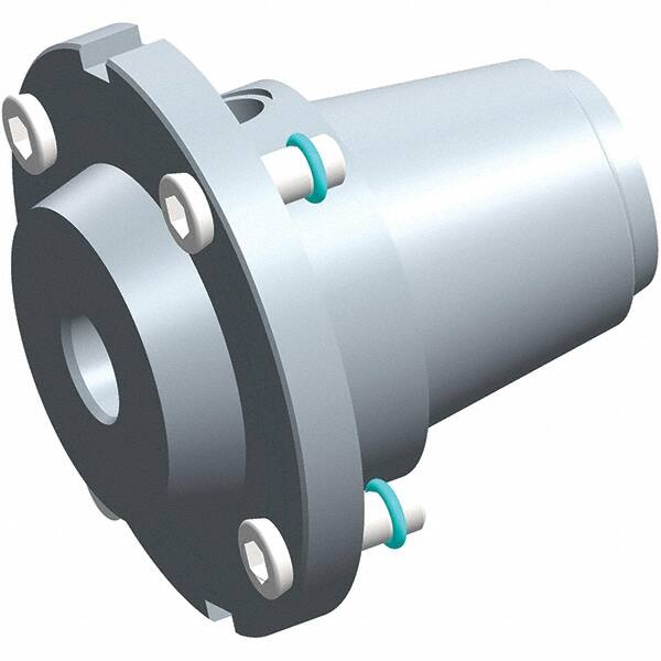 Exsys-Eppinger - PRECI-FLEX Straight Shank with Weldon Flat 1/2" Hole End Mill Holder/Adapter - 1/2" Nose Diam, 16.5mm Projection, Through Coolant - Exact Tooling