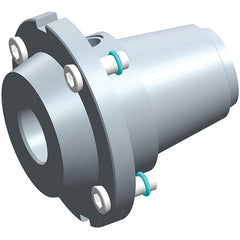 Exsys-Eppinger - PRECI-FLEX Straight Shank with Weldon Flat 3/4" Hole End Mill Holder/Adapter - 3/4" Nose Diam, 19mm Projection, Through Coolant - Exact Tooling