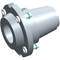 Exsys-Eppinger - PRECI-FLEX Straight Shank with Weldon Flat 1" Hole End Mill Holder/Adapter - 1" Nose Diam, 18mm Projection, Through Coolant - Exact Tooling