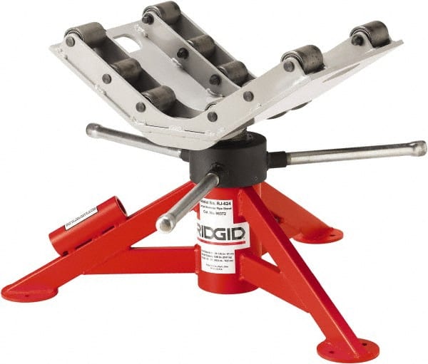 Ridgid - 6" to 24" Pipe Capacity, Adjustable Pipe Stand - 16" to 31" High, 4,500 Lb Capacity - Exact Tooling