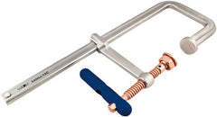 Wilton - 5-1/2" Deep Throat, 12" Max Capacity, Step Over Sliding Arm Clamp - 2,400 Lb Clamping Pressure - Exact Tooling