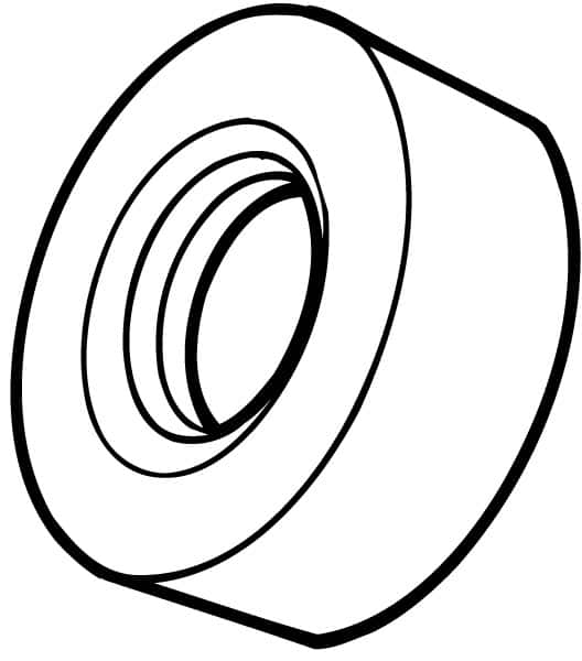 Sandvik Coromant - 0.63" Inscribed Circle, Toolholder Shim for Indexables - 1/4" Thick, 5322 110 Shim Style, Positive Rake, Left Hand, Neutral, Right Hand Cut - Exact Tooling