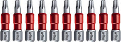 Wiha - T30 Torx Bit - 1/4" Hex Drive, 1-9/64" OAL - Exact Tooling