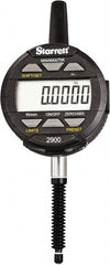 Starrett - 1" Max Measurement, 0.0005" Graduation, Electronic Drop Indicator - Accurate to 0.001", Inch & Metric System, LCD Display - Exact Tooling