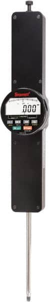 Starrett - 4" Max Measurement, 0.0001, 0.0005 & 0.001" Graduation, Electronic Drop Indicator - Accurate to 0.0002", Inch & Metric System, LCD Display - Exact Tooling