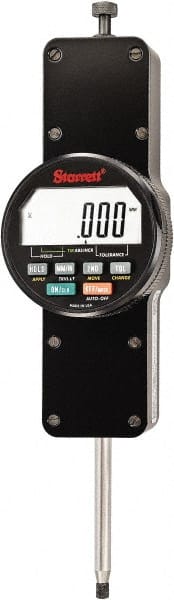 Starrett - 2" Max Measurement, 0.0001, 0.0005 & 0.001" Graduation, Electronic Drop Indicator - Accurate to 0.0002", Inch & Metric System, LCD Display - Exact Tooling