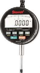 Starrett - 1" Max Measurement, 0.00005" Graduation, Electronic Drop Indicator - Accurate to 0.0001", Inch & Metric System, LCD Display - Exact Tooling