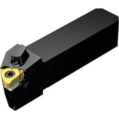 Sandvik Coromant - Left Hand Cut, 25mm Shank Width x 25mm Shank Height Indexable Threading Toolholder - Series QS-266-LFA2525-16C - Exact Tooling