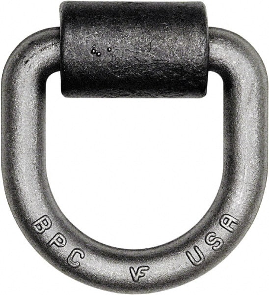 Buyers Products - Steel D-Ring with Integral Bracket - 4-1/2" Long, Gray, For Use with Cargo Control - Exact Tooling