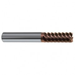 1/2" Dia. - 3" OAL - 45° Helix Nano-SI Carbide End Mill - 6 FL - Exact Tooling