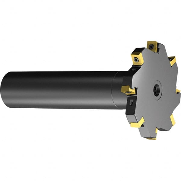 Sandvik Coromant - 0.3937" Cutting Width, 0.5512" Depth of Cut, 0.7874" Hole Diam, 6 Tooth Indexable Slotting Cutter - Right Hand Cutting Direction - Exact Tooling