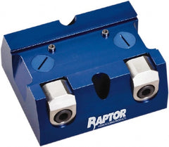 Raptor Workholding - 2-1/4" Jaw Width, 10" High x 8" Long x 10" Wide Dovetail Vise - For Use with 4 & 5 Axis Workholding Systems - Exact Tooling