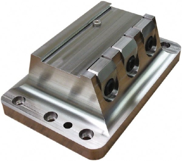 Raptor Workholding - 2-3/4" Jaw Width, 10" High x 10" Long x 8" Wide Dovetail Vise - For Use with 4 & 5 Axis Workholding Systems - Exact Tooling