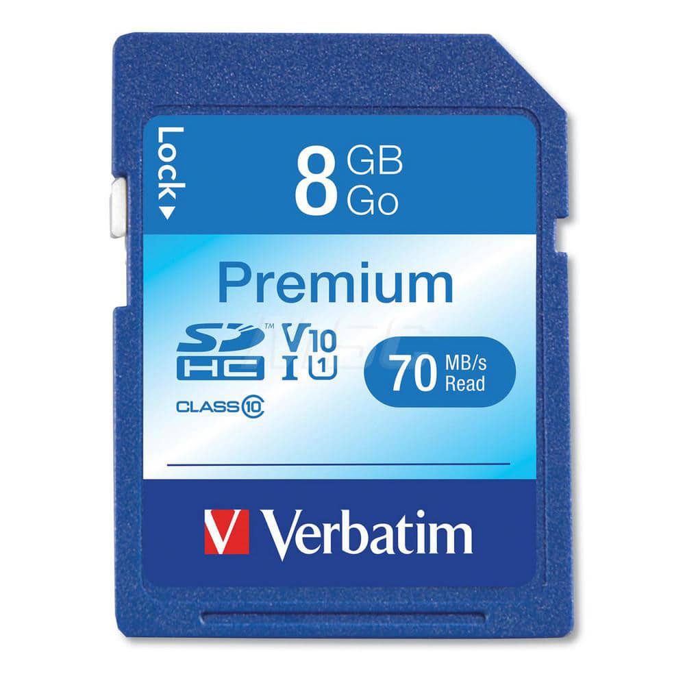 Verbatim - Office Machine Supplies & Accessories; Office Machine/Equipment Accessory Type: Memory Card ; For Use With: Point-And-Shoot Mid Range Camera ; Storage Capacity: 8GB - Exact Tooling