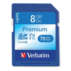 Verbatim - Office Machine Supplies & Accessories; Office Machine/Equipment Accessory Type: Memory Card ; For Use With: Point-And-Shoot Mid Range Camera ; Storage Capacity: 8GB - Exact Tooling