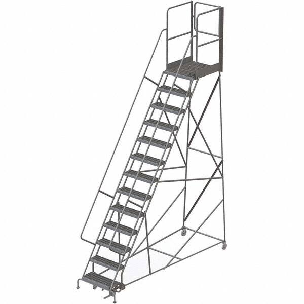 TRI-ARC - Rolling & Wall Mounted Ladders & Platforms Type: Rolling Warehouse Ladder Style: Rolling Platform Ladder - Exact Tooling