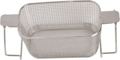 CREST ULTRASONIC - Stainless Steel Parts Washer Basket - 5.177" High, Use with Parts Washers - Exact Tooling