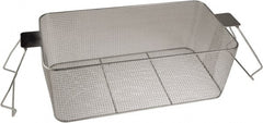 CREST ULTRASONIC - Stainless Steel Parts Washer Basket - 5.177" High, Use with Parts Washers - Exact Tooling
