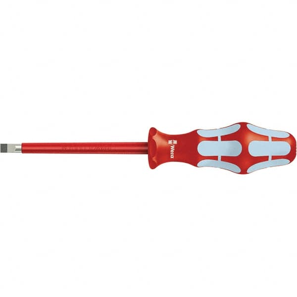 Wera - 3-1/8" Blade Length Insulated Screwdriver - 137mm OAL - Exact Tooling