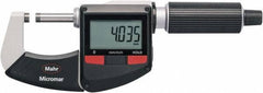 Mahr - Carbide-Tipped IP40 Rapid Measurement Electronic Outside Micrometer - Exact Tooling