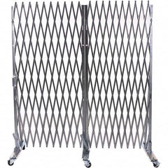 Illinois Engineered Products - 102" High Portable Traffic Control Gate - Galvanized Steel, Silver - Exact Tooling