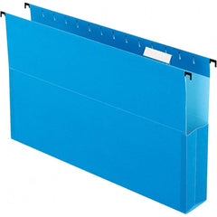 Pendaflex - 8-1/2 x 14", Legal, Blue, Hanging File Folder - 1/5 Tab Cut Location - Exact Tooling