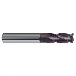 3/8 Dia. x 2-1/2 Overall Length 4-Flute Square End Solid Carbide SE End Mill-Round Shank-Center Cut-Firex - Exact Tooling