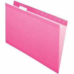 Pendaflex - 8-1/2 x 14", Legal, Pink, Hanging File Folder - 11 Point Stock, 1/5 Tab Cut Location - Exact Tooling