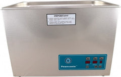 CREST ULTRASONIC - Bench Top Water-Based Ultrasonic Cleaner - 5.25 Gal Max Operating Capacity, Stainless Steel Tank, 10-5/8" High x 20-1/4" Long x 12-1/2" Wide, 230 Input Volts - Exact Tooling