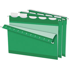Pendaflex - 8-1/2 x 11", Letter Size, Bright Green, Hanging File Folder - 11 Point Stock, 1/5 Tab Cut Location - Exact Tooling