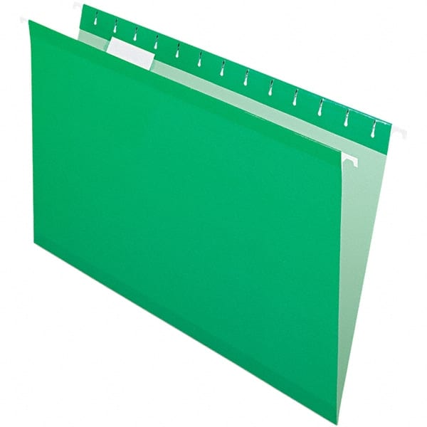 Pendaflex - 8-1/2 x 14", Legal, Bright Green, Hanging File Folder - 11 Point Stock, 1/5 Tab Cut Location - Exact Tooling